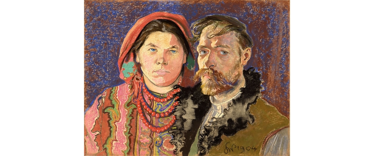 „Autoportret z żoną”, pastel, 1904 r. 
